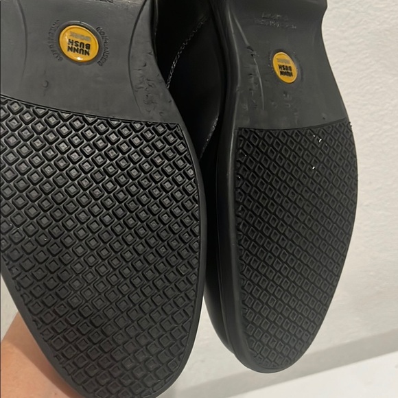 Ecco Black Leather Loafers Classic Slip-Ons - Picture 6 of 8